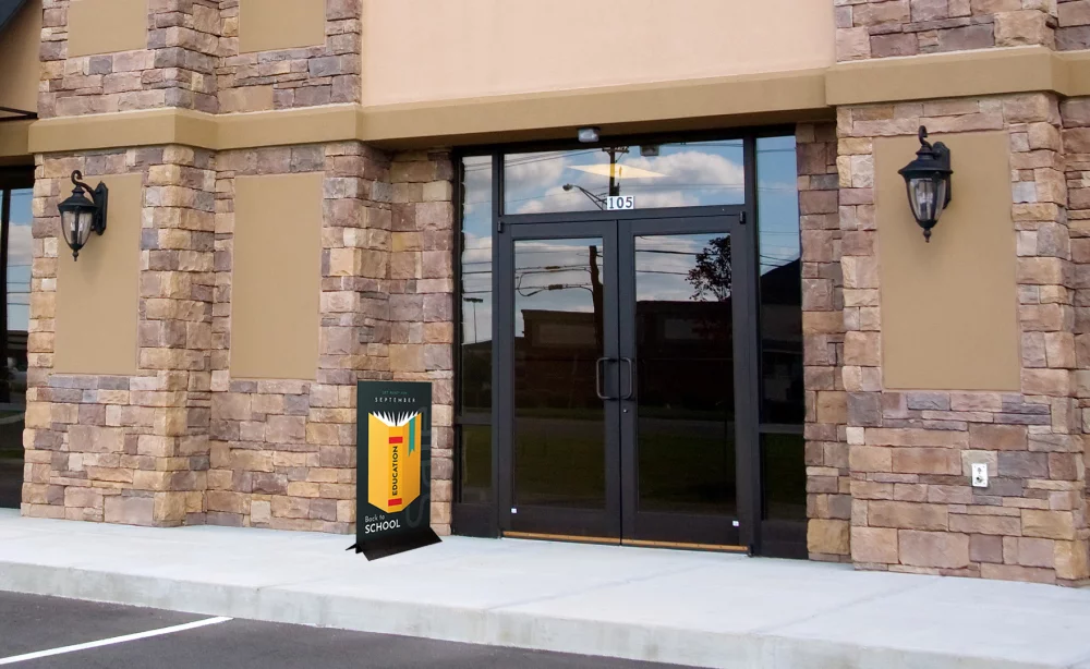 Porte-affiche autoportant de 24 pouces