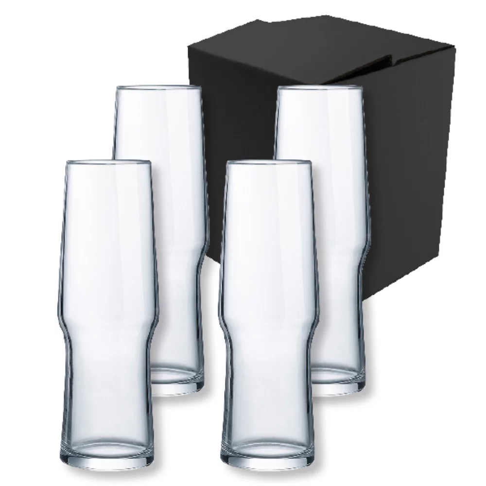 Ensemble de 4 verres à bière Tornado de 16 oz dans une boîte cadeau Sable.