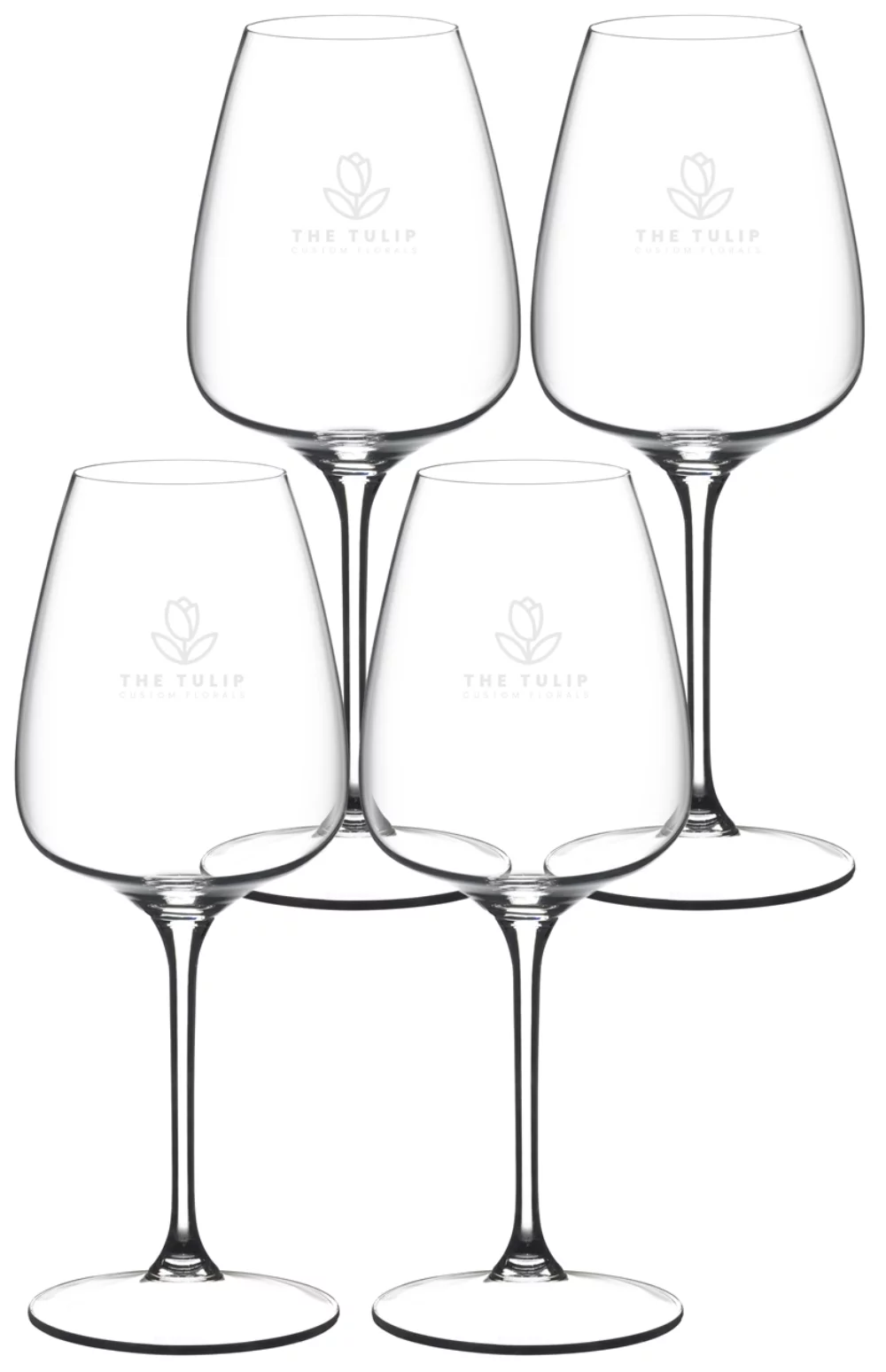 Verre à vin blanc/champagne Riedel Grape de 18,625 oz en cristal, ensemble de 4 dans une boîte cadeau Noir - Gravé