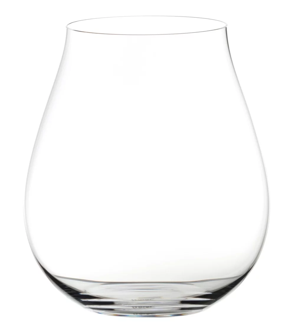 New World Pinot Noir, 25.75oz RIEDEL O crystal stemless wine glass