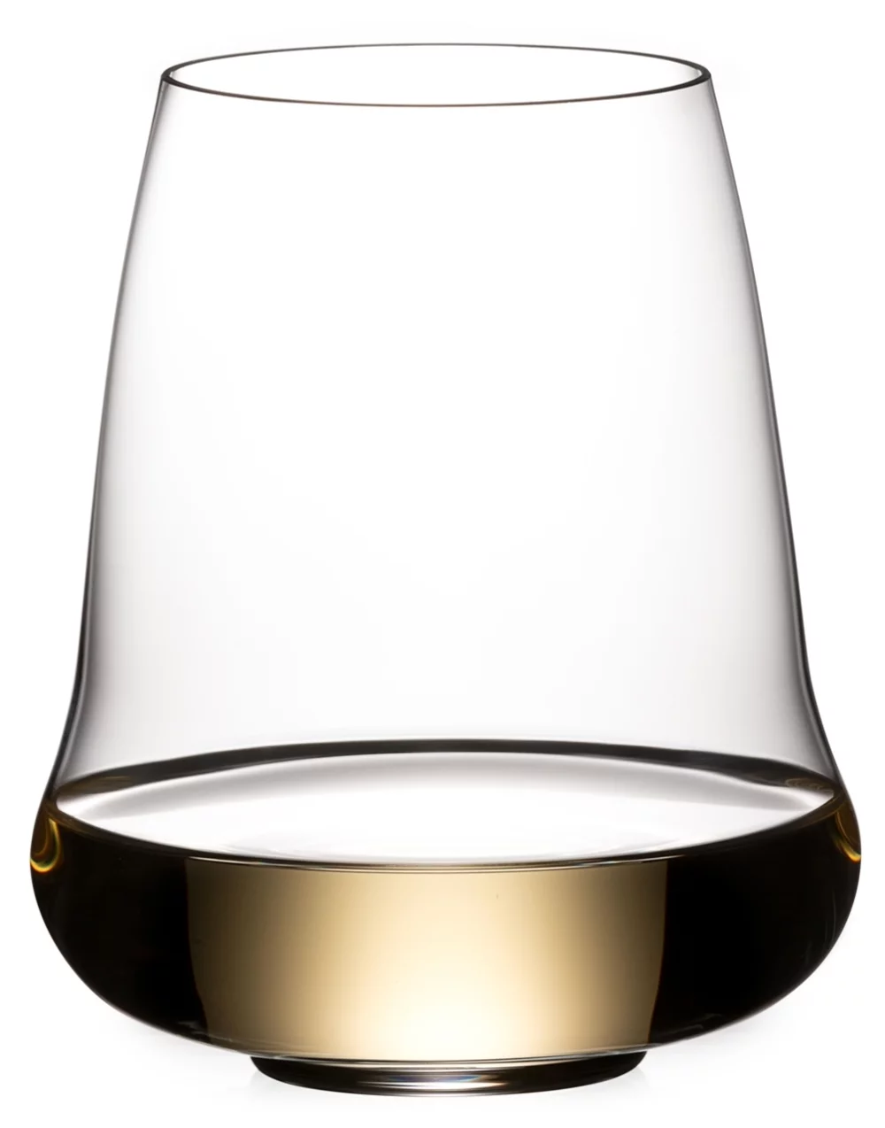 Riesling Stemless Wings, verre sans pied en cristal RIEDEL de 16,23 oz, ensemble de 2 dans une boîte cadeau noire Mystique.