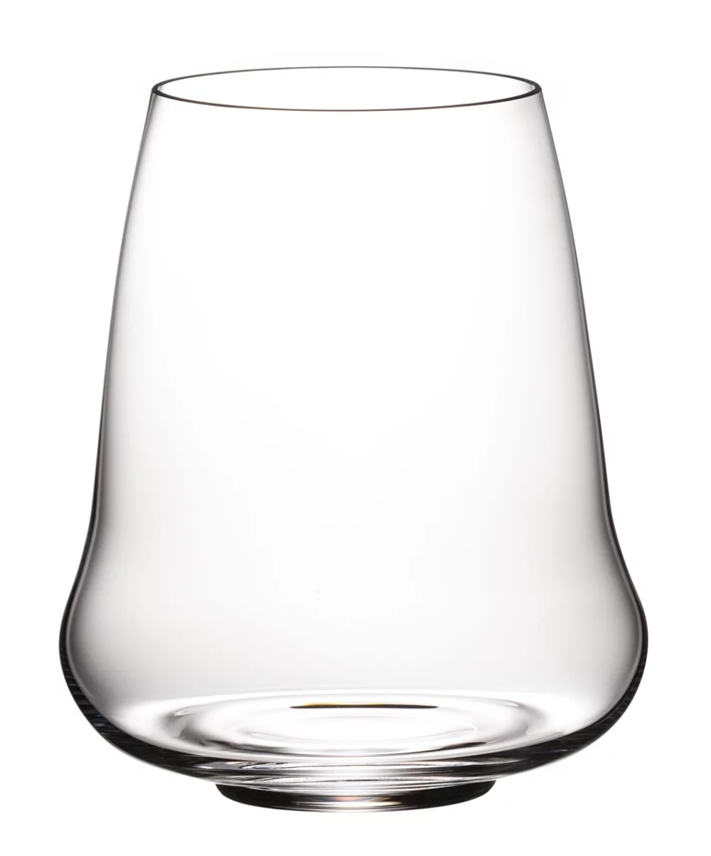 Riesling Stemless Wings, verre sans pied en cristal RIEDEL de 16,23 oz, ensemble de 2 dans une boîte cadeau noire Mystique.