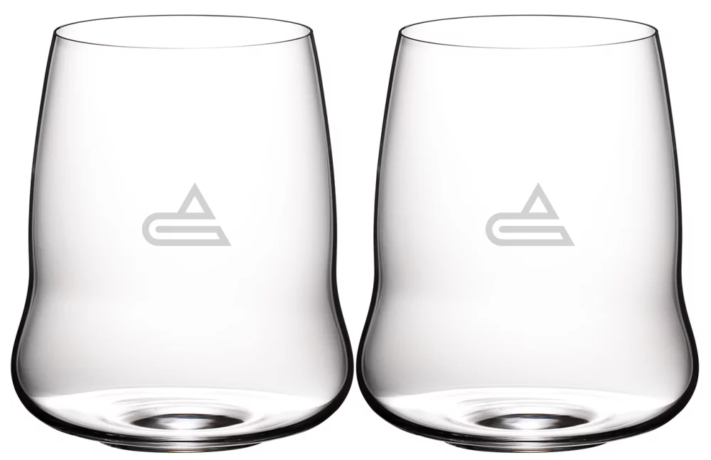 Cabernet Sauvignon Stemless Wings, verre en cristal RIEDEL sans pied de 23 oz, ensemble de 2 dans une boîte cadeau noire.