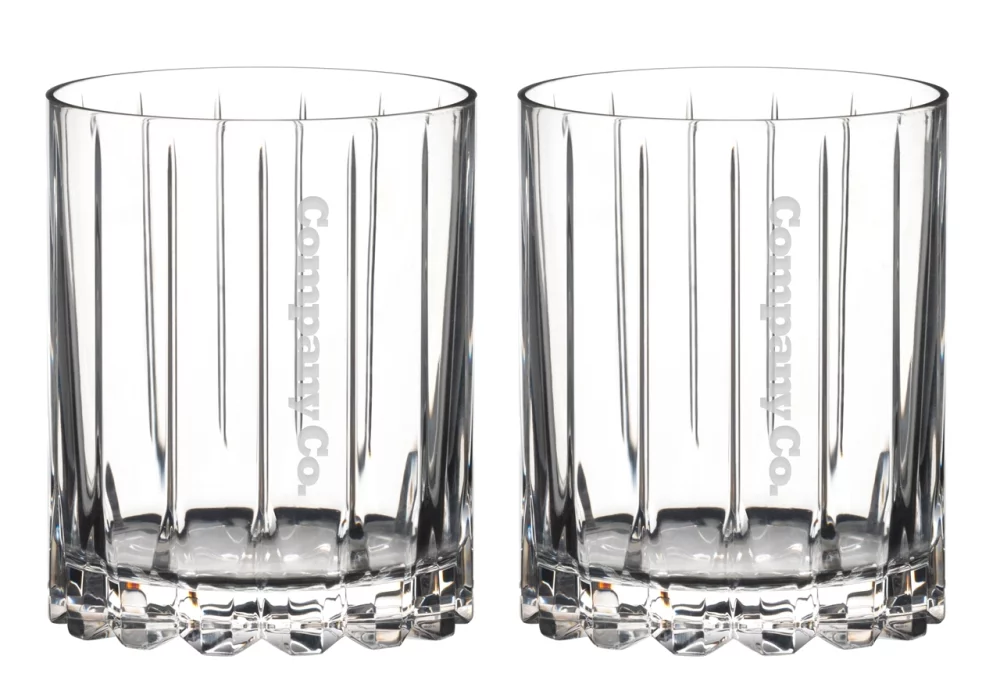 Riedel Drink Specific Double Rocks 12.5oz crystal glass, S/2 in a Mystique gift box