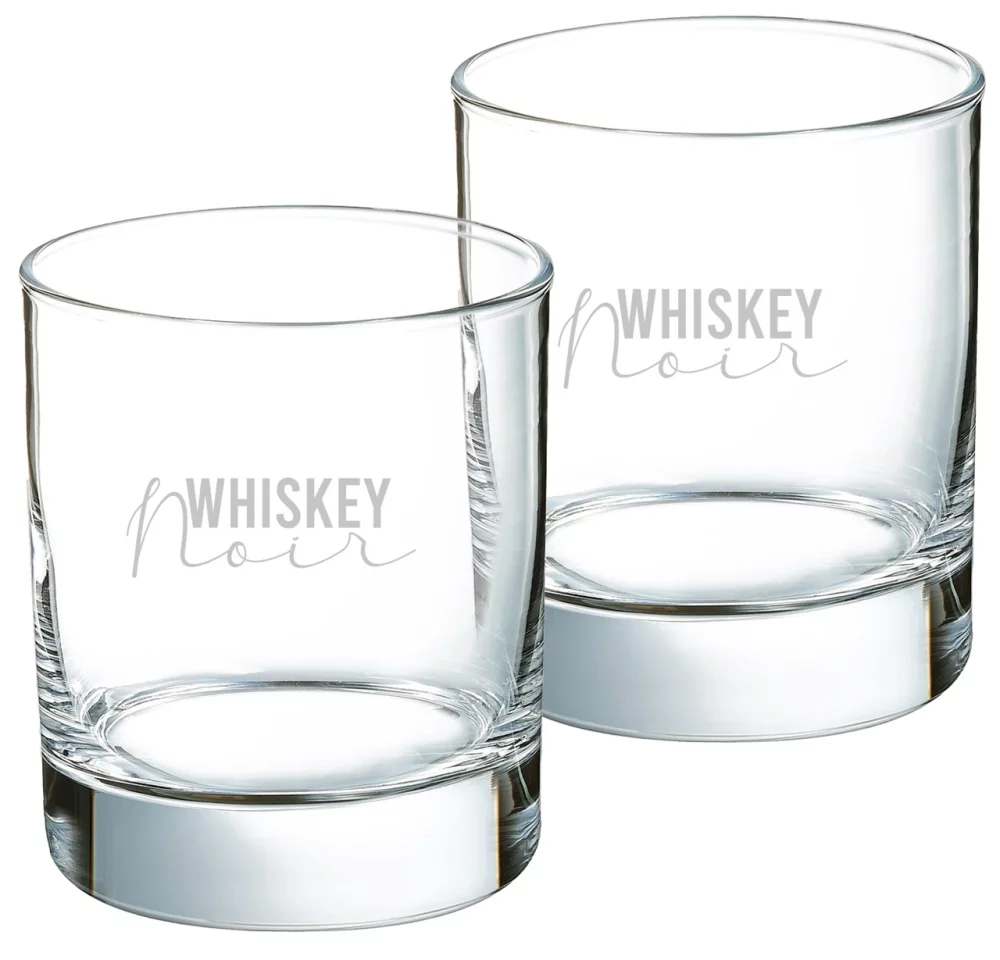 Verre à boire en verre transparent Bormioli Rocco Gina 10,5 oz S/2 dans une boîte cadeau "Mystique"