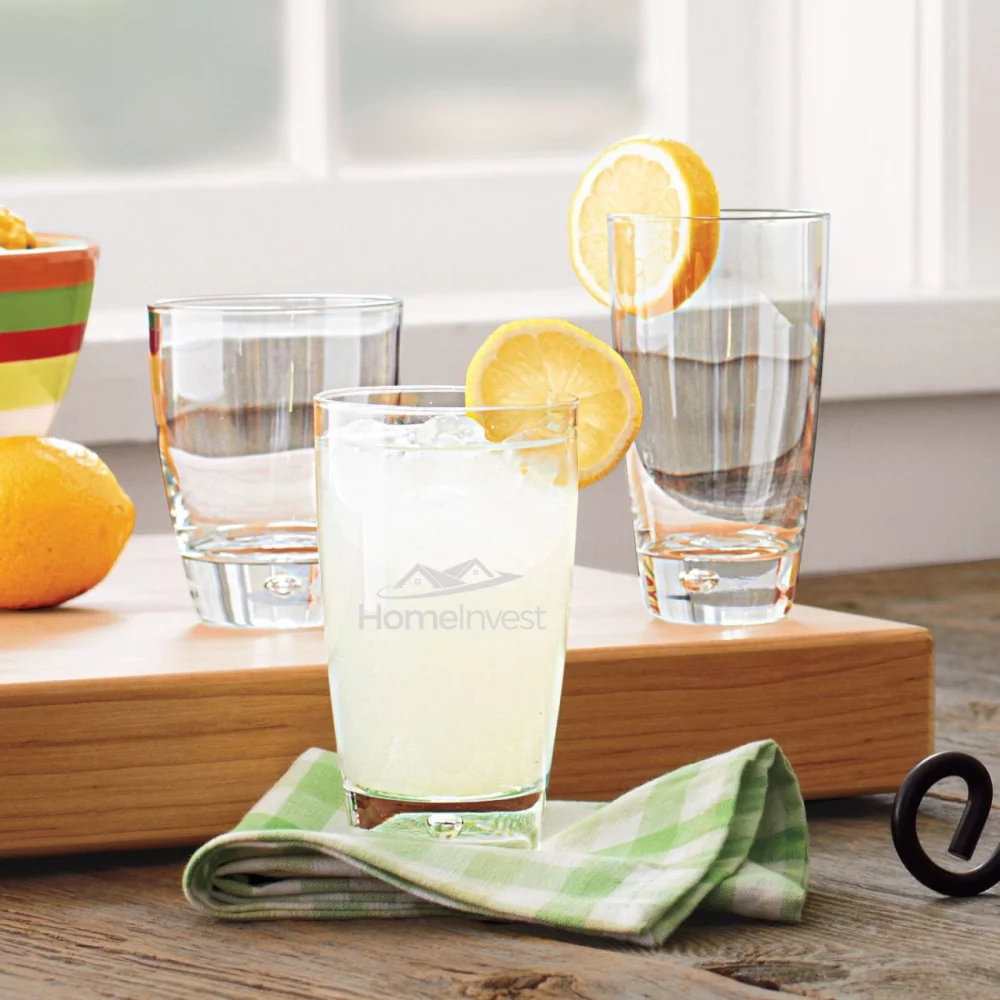 Verre à boire en verre transparent Bormioli Rocco Luna de 15,25 oz.