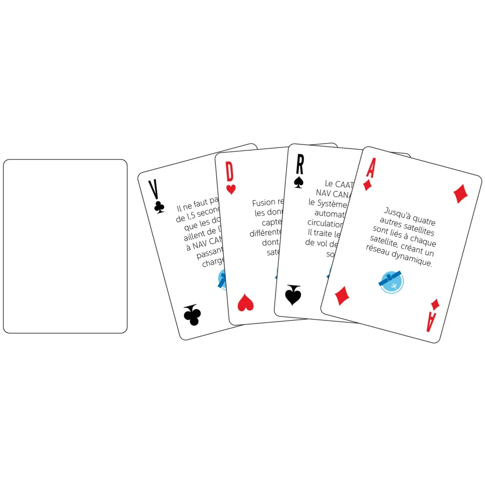 Jeux de cartes personnalisés "À LA CARTE" (format "Bridge")