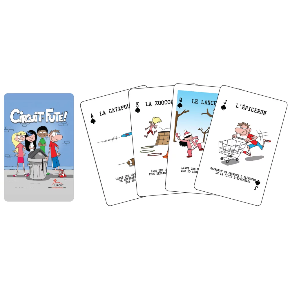 Jeux de cartes personnalisés "À LA CARTE" (format "Bridge")