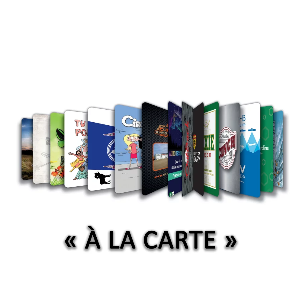 Full Custom Playing Cards "À LA CARTE" ("Bridge" format )