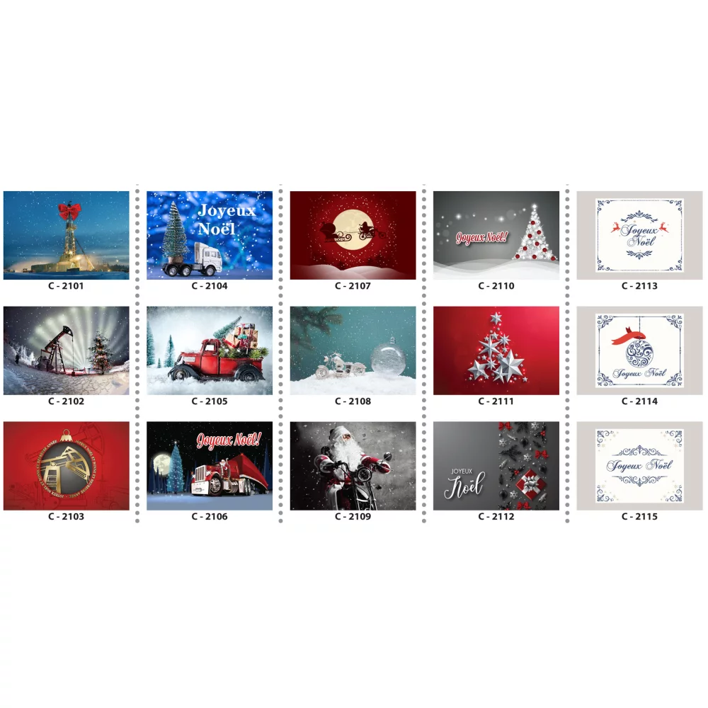 Sélection de cartes de Noël (5"x7")