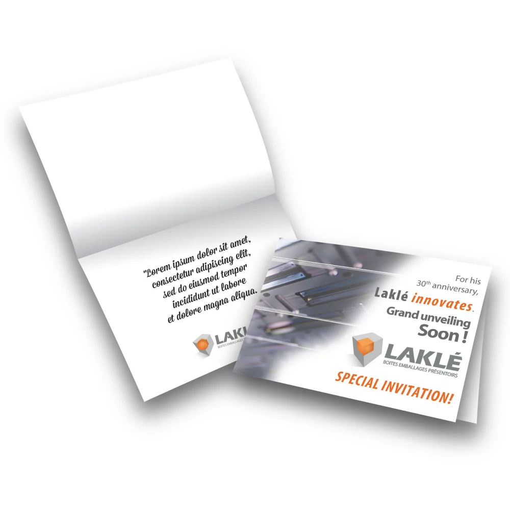 Cartes de vœux personnalisées