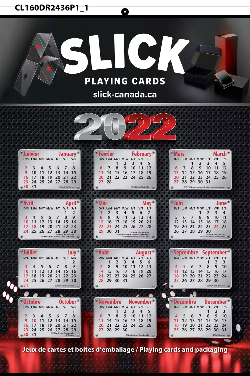 Calendrier personnalisé