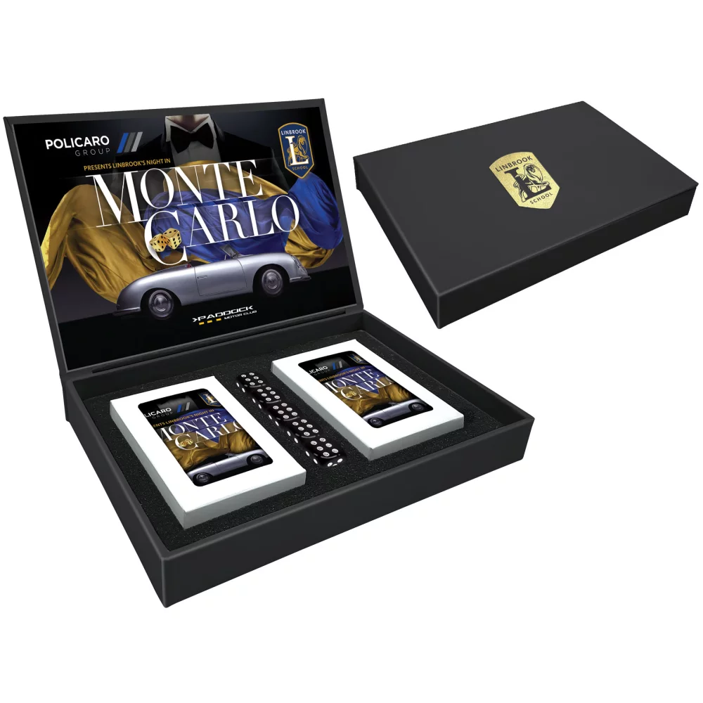 Boîtes rigides de luxe avec couvercle pour cartes à jouer (format "Bridge")