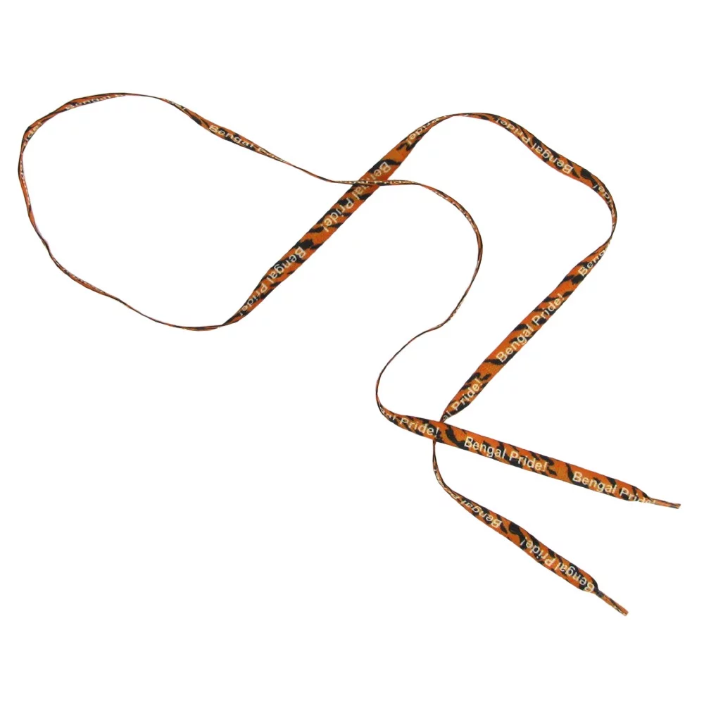 Lacet en tissu gaufré sublimé par teinture 3/8" (paire)