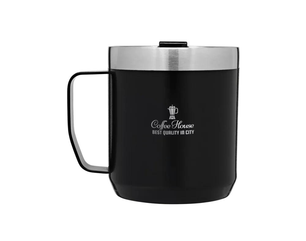 Stanley® Classic La tasse de camping légendaire 12 oz noire - Gravée