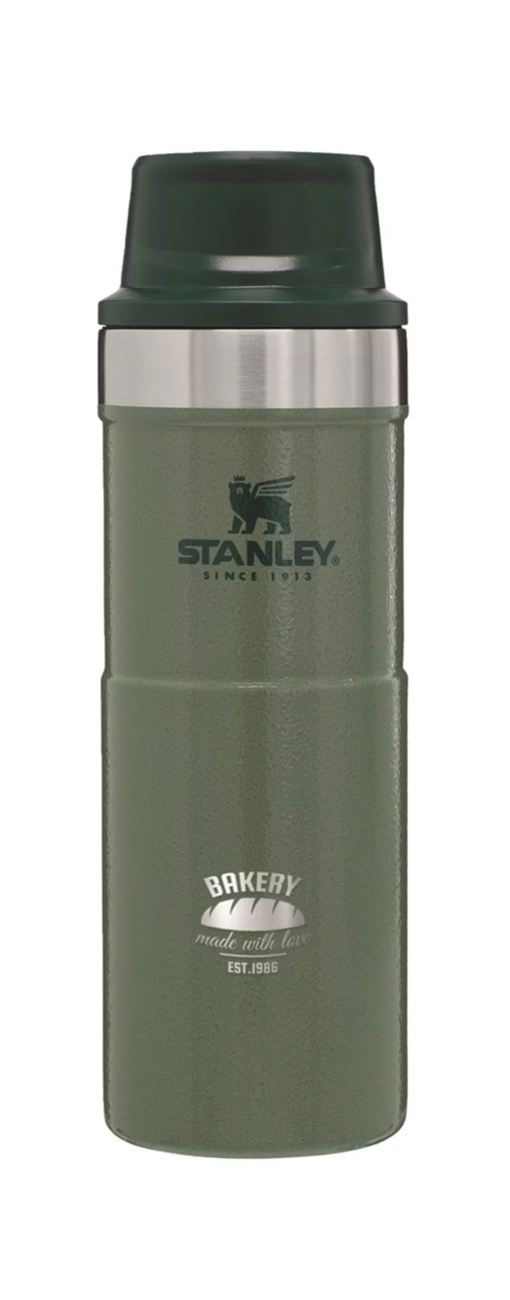 Mug de voyage Stanley® Classic Trigger-Action 16 oz vert martelé - Gravé