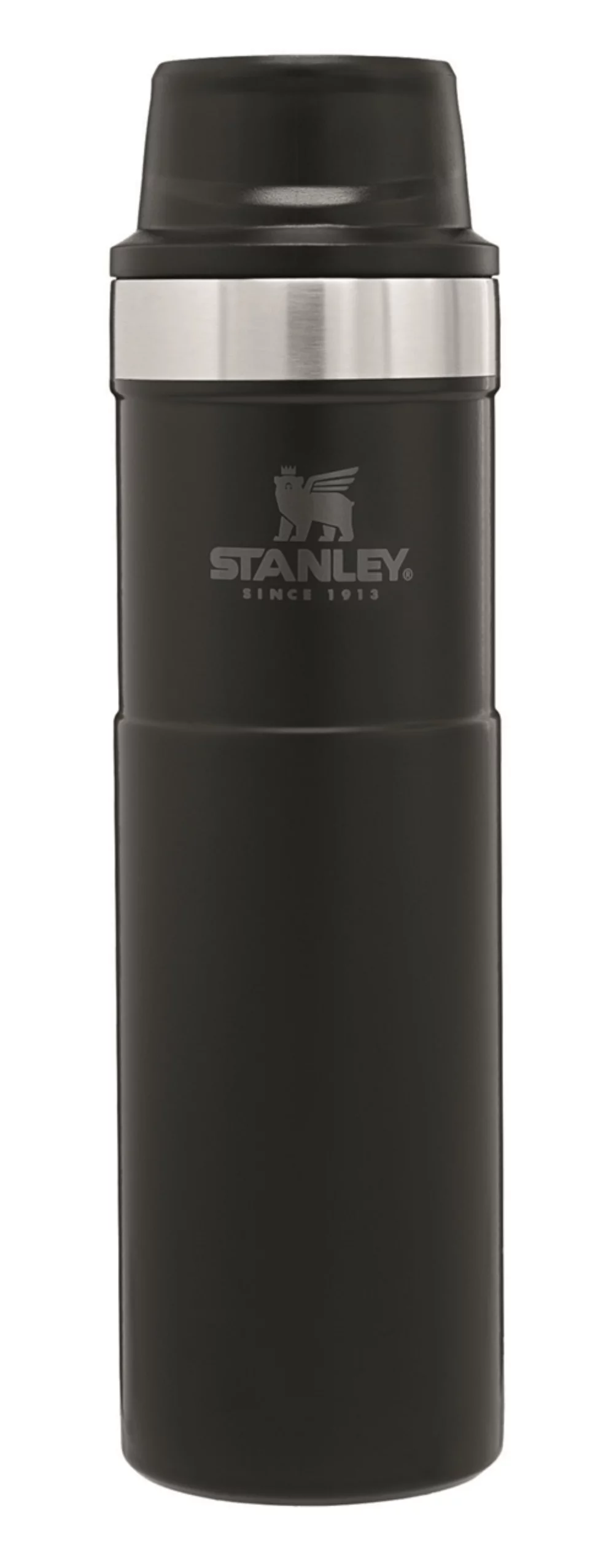 Mug de voyage Stanley® Classic Trigger-Action 20 oz noir mat - Gravure