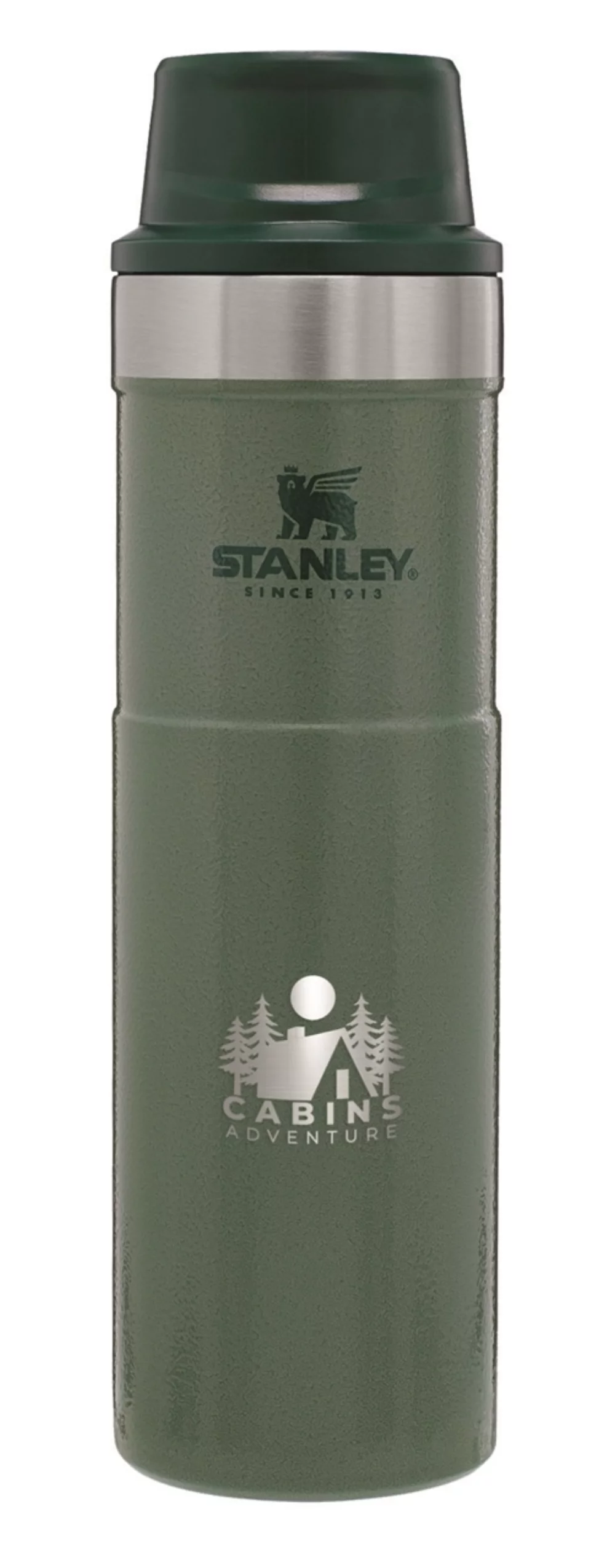 Mug de voyage Stanley® Classic Trigger-Action 20 oz vert martelé - Gravure