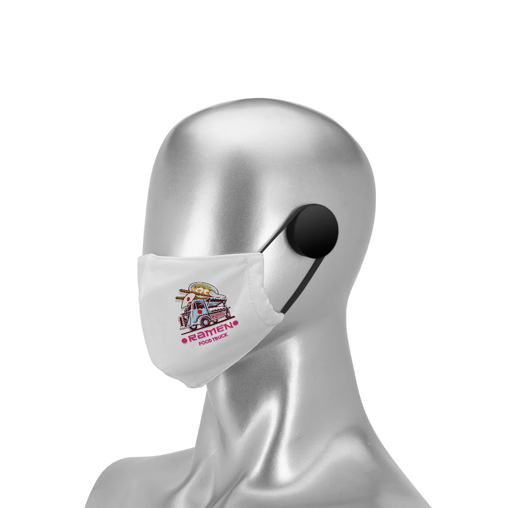 Masque facial ROGUE plié à 2 plis, sublimé par teinture