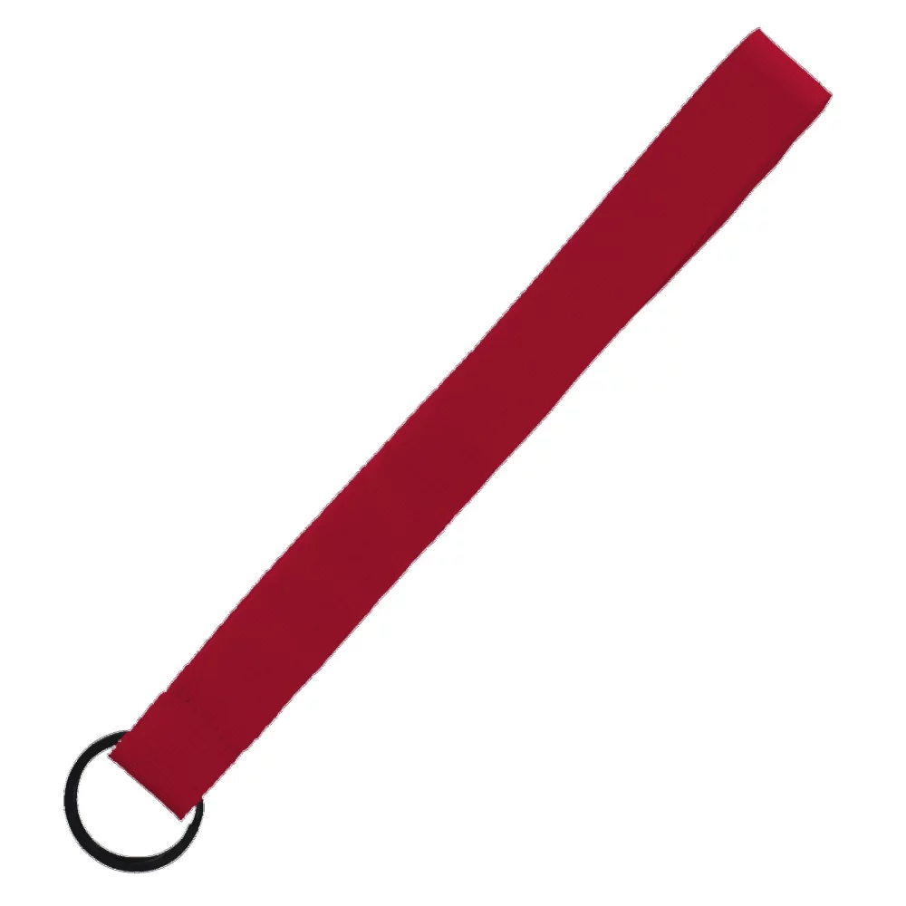 Porte-clés en polyester cousu de 3/4" avec anneau fendu en métal.