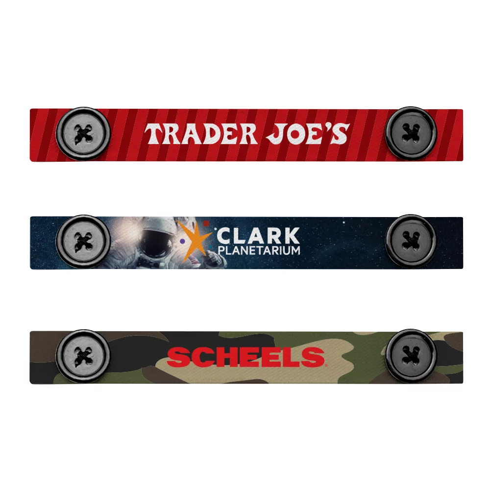 Attache masque mini élastique 3/4" avec boutons