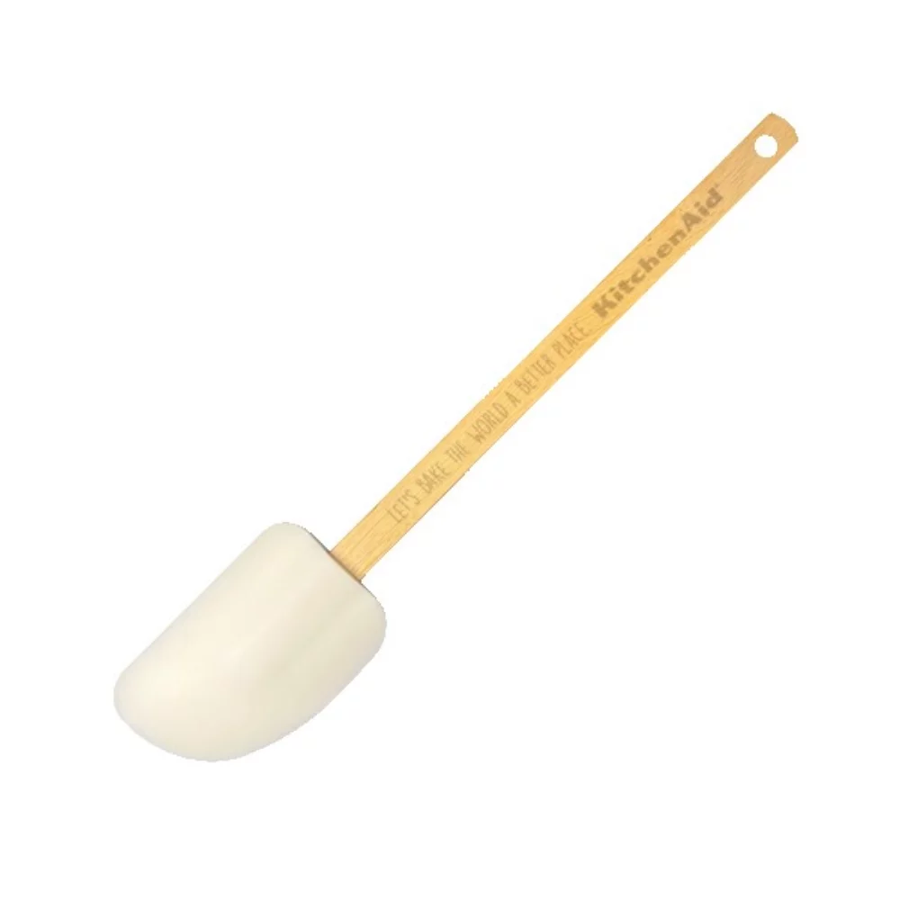 Spatule en silicone avec manche en bois