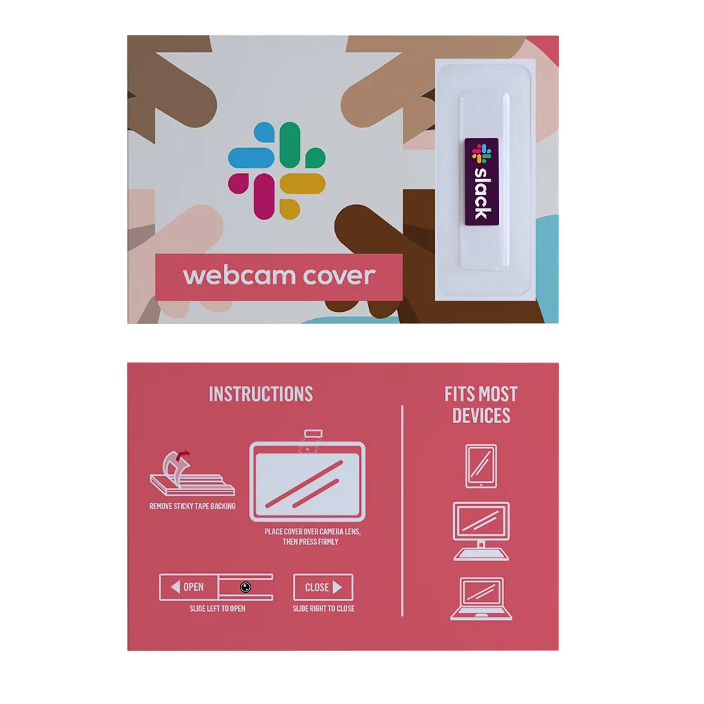 Webcam Cover by C-Slide with Custom Packaging