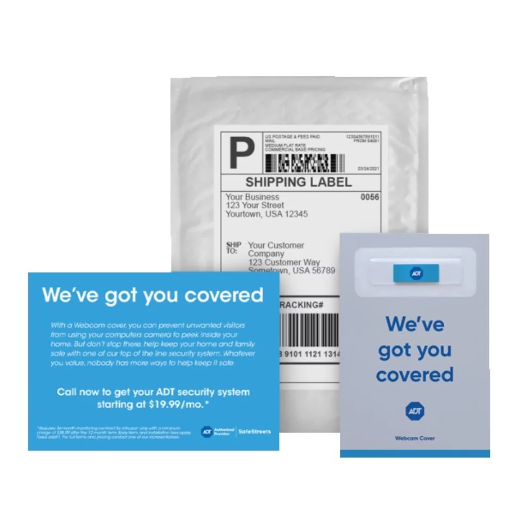 Cache webcam par C-Slide avec kit d'emballage personnalisé.