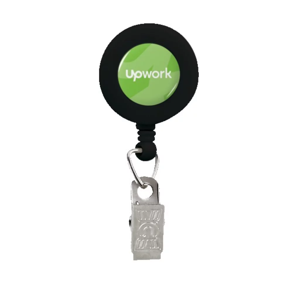 Retractable Badge Reel w/Bulldog Clip