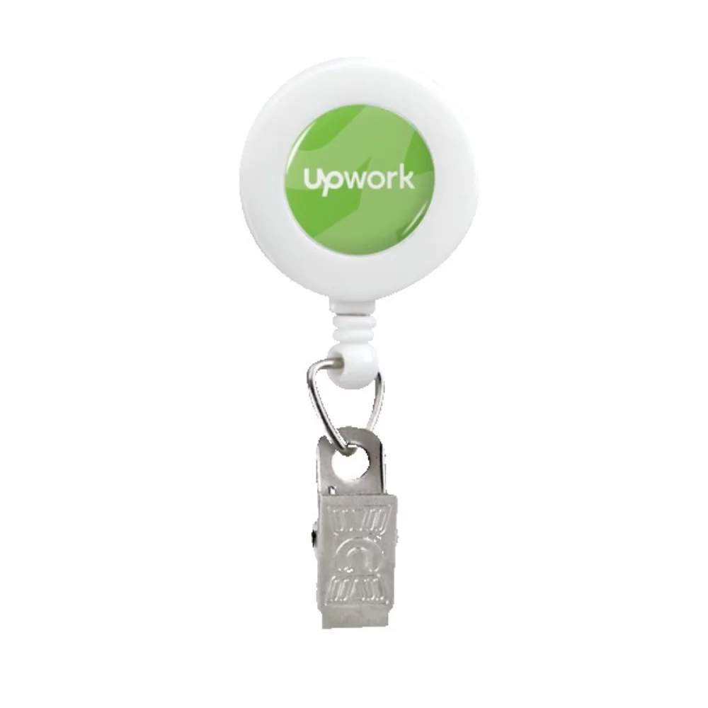 Reel de badge rétractable avec pince bulldog