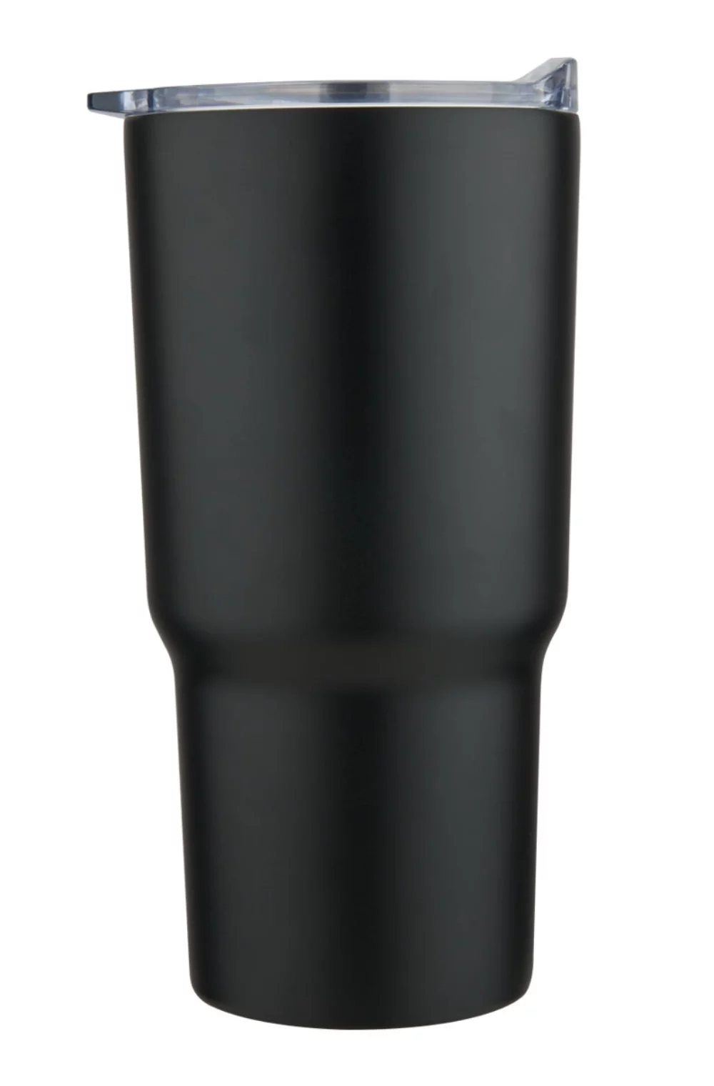 Tasse en acier inoxydable double paroi Minto 20 oz avec couvercle à pression, noir
