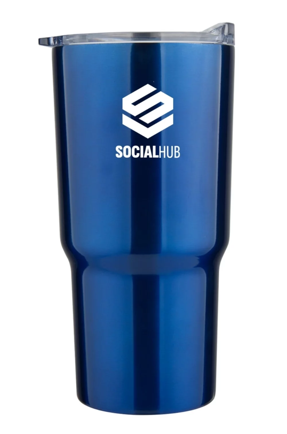 Tasse en acier inoxydable double paroi Minto 20 oz avec couvercle à pression, bleu