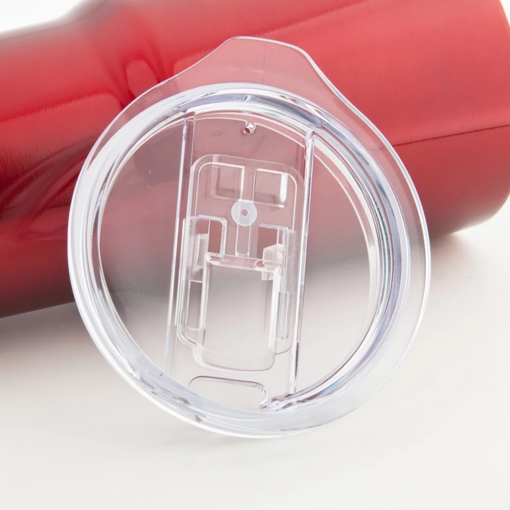 Tasse en acier inoxydable à double paroi Minto 20 oz avec couvercle à pression, rouge