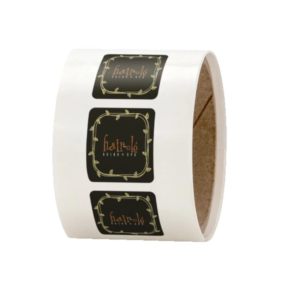 Étiquettes en rouleau avec coins arrondis (2"x2")