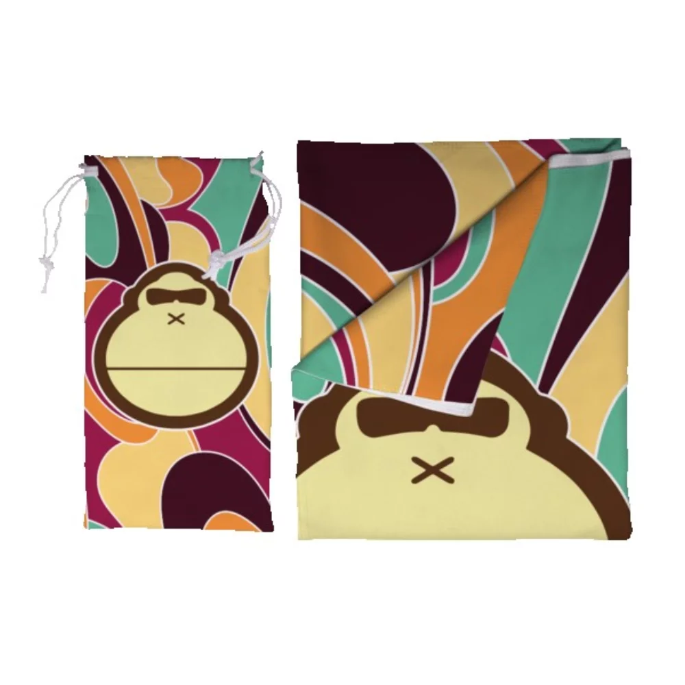 Tapis de plage Aqua et pochette