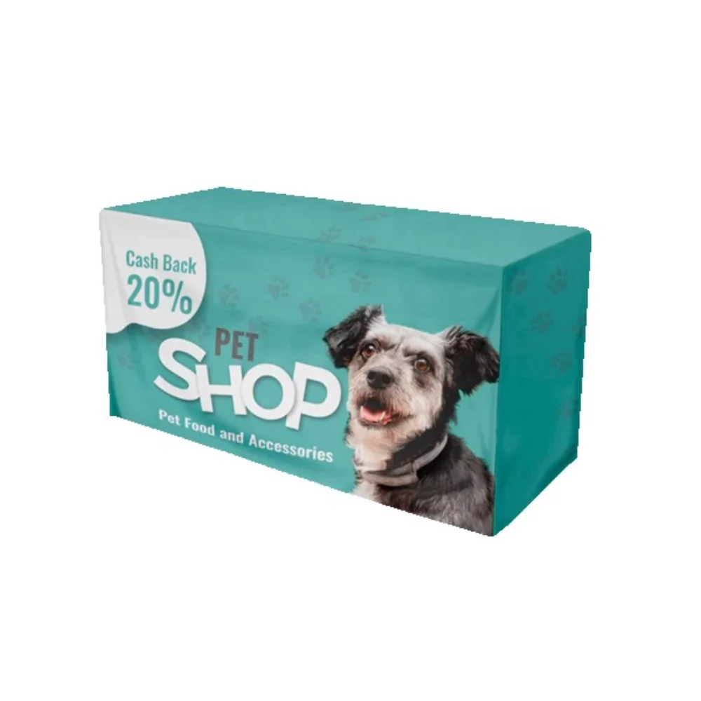 4' Fitted Full-Color Table Throw