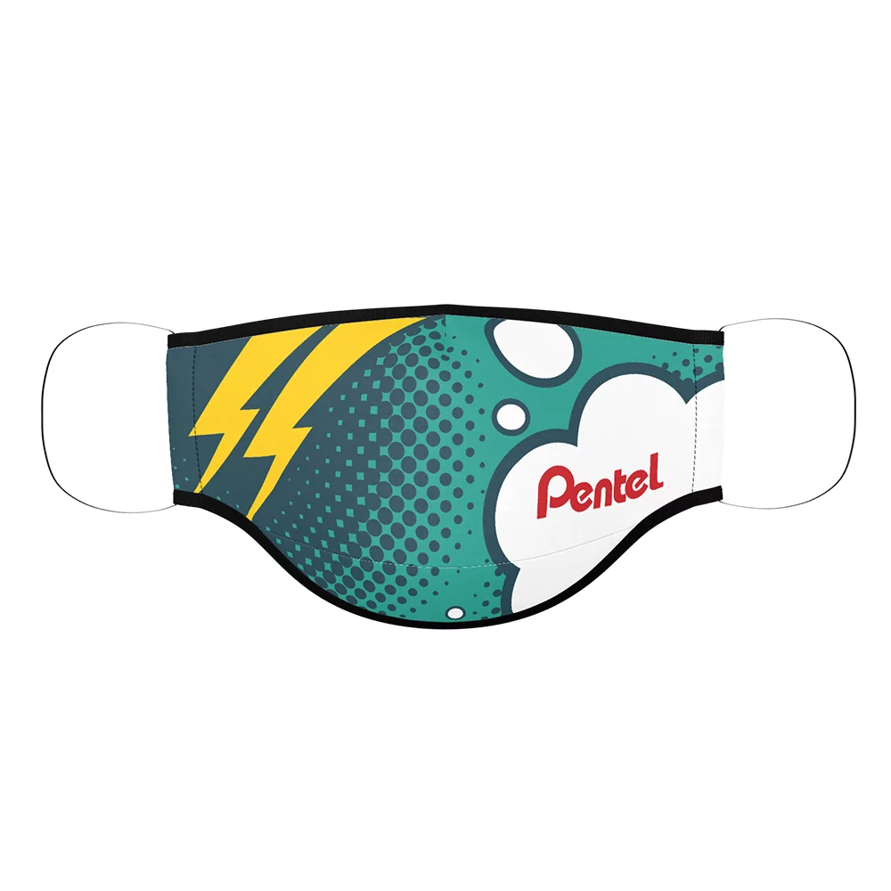 Masque facial pour jeunes TITAN JR. Import 3 plis à sublimation par teinture