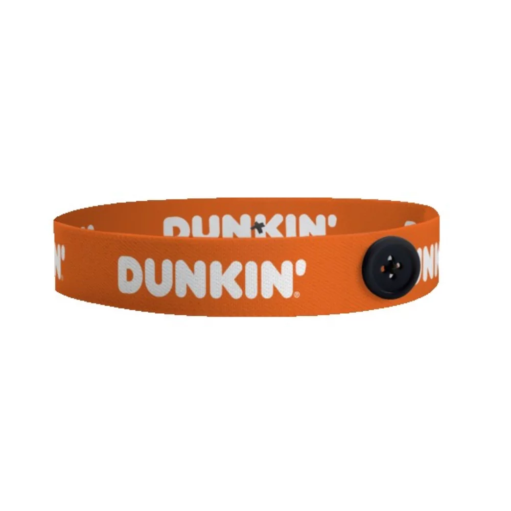 1" Mask Buddy Import Dye-Sub Elastic Headband w/Buttons