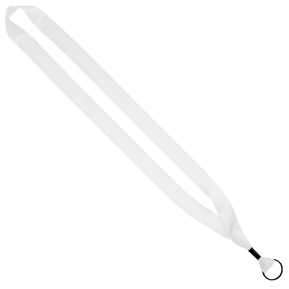 3/4" Recycled PET Dye-Sublimated Lanyard w/ Metal Crimp & Metal Split-Ring