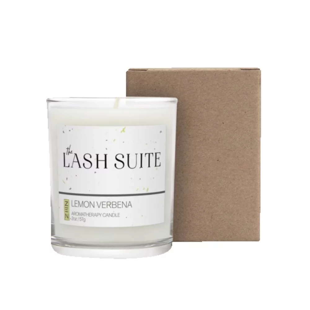 Bougie votive à la verveine citronnée de 3 oz avec boîte cadeau en carton