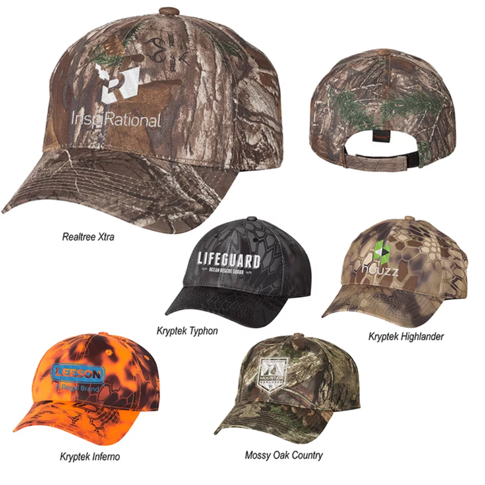 Casquette de camouflage de performance de la série Platinum d'Outdoor Cap