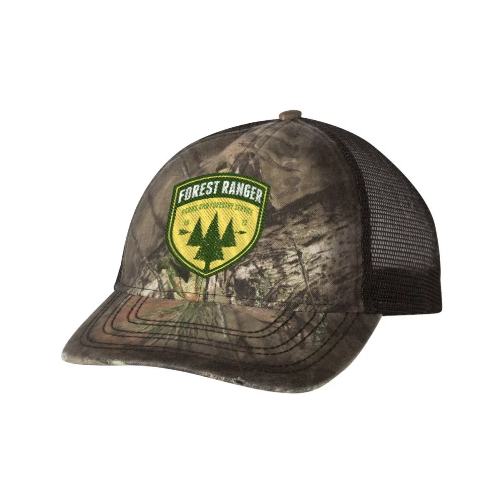 Casquette de camionneur tachée d'huile en camouflage Outdoor Cap