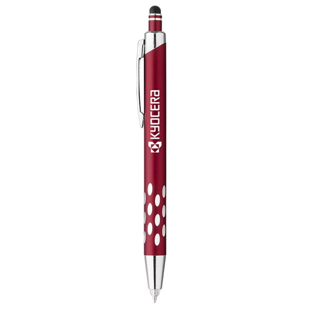 Stylo bille/lampe à lumière en aluminium Iris