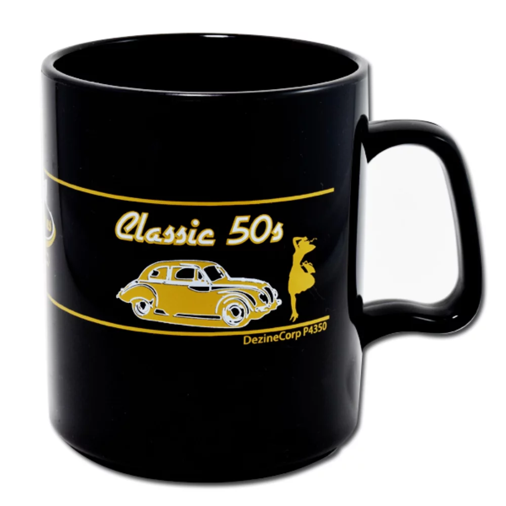 Tasse à café en acrylique noir Mini Me 10 oz