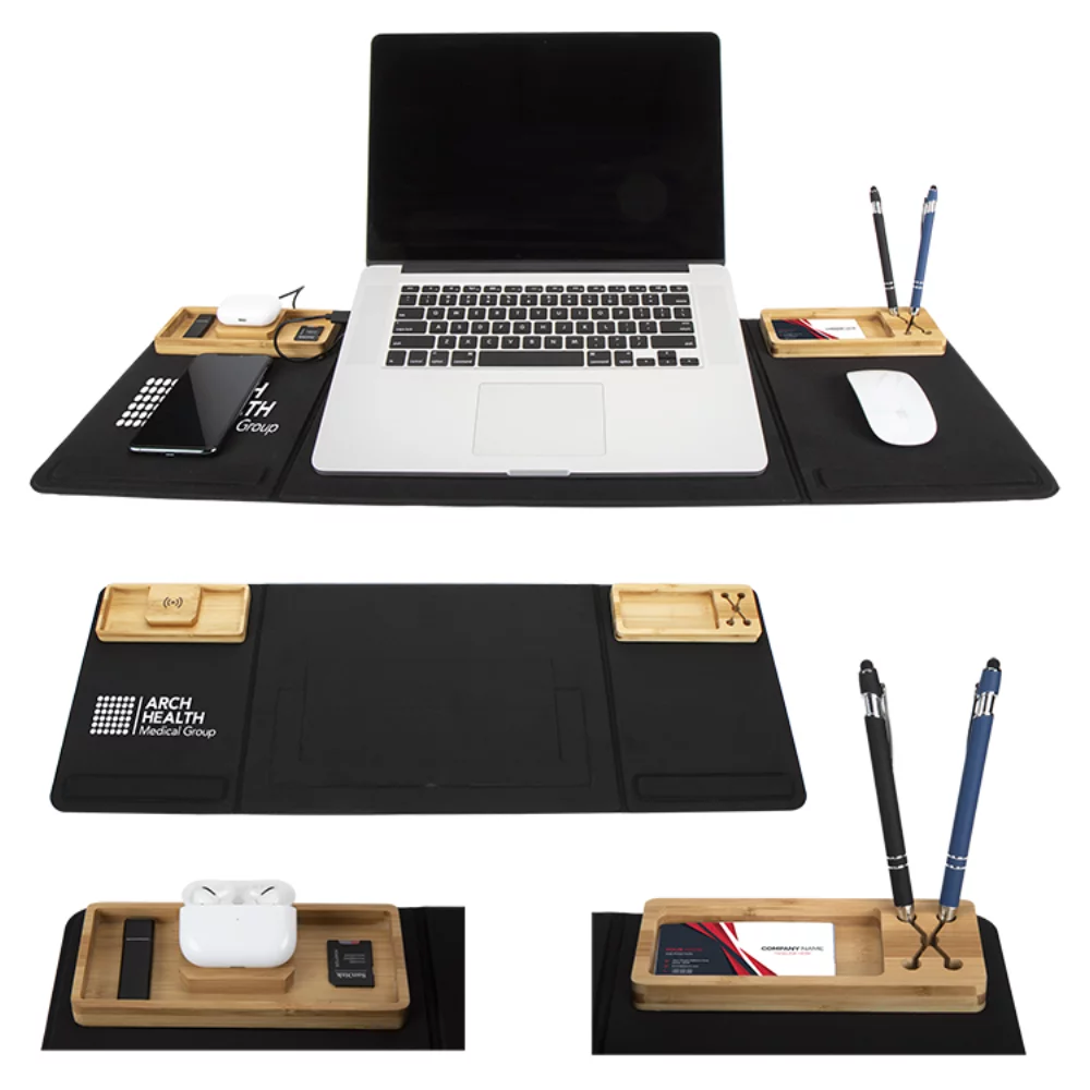 Tapis de bureau sans fil Auburn Tri Fold