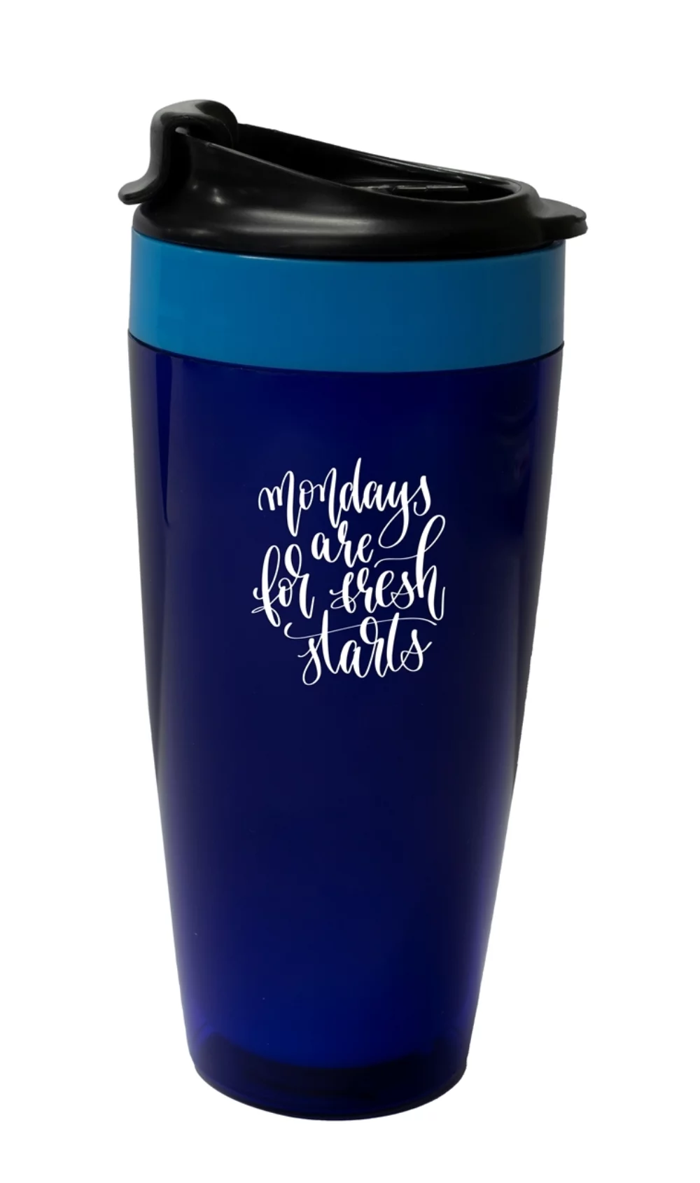 Le Gobelet Vert 16 oz en cobalt/bleu avec couvercle à rabat