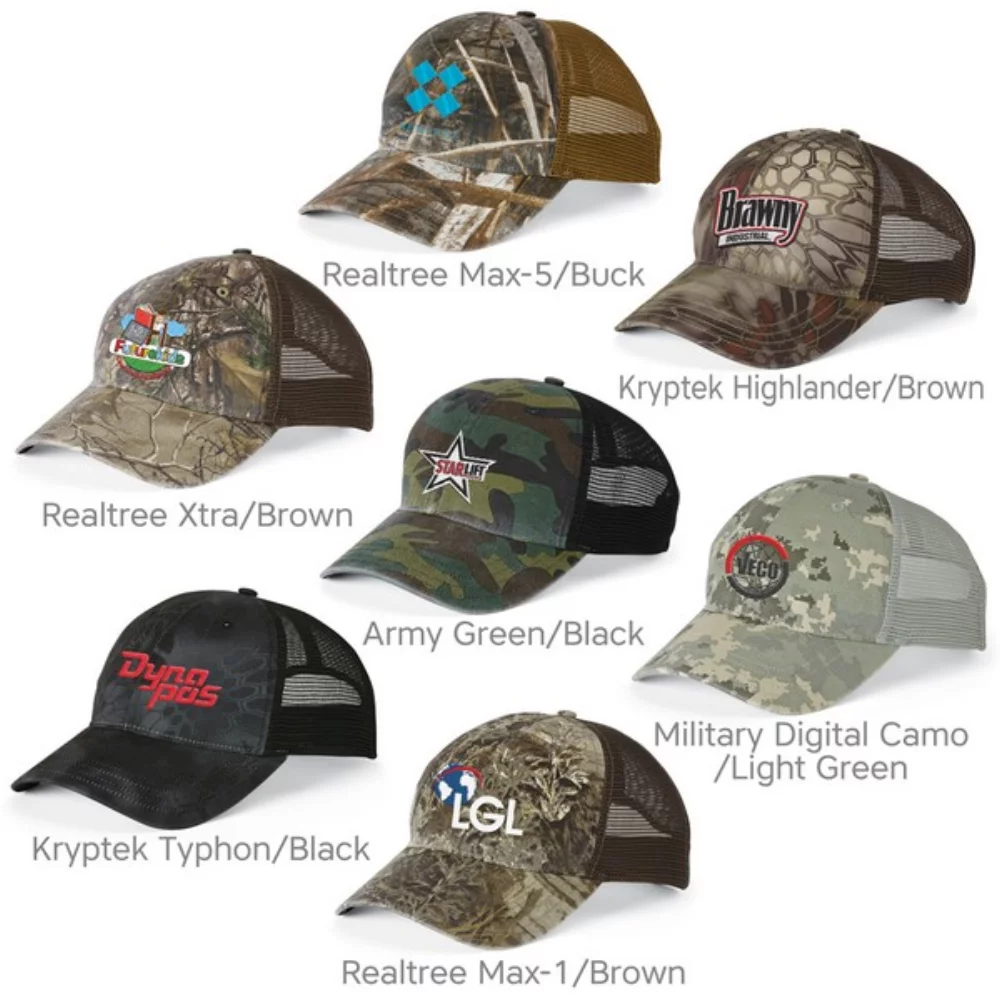 Casquette de camionneur Richardson 111P Camo lavée