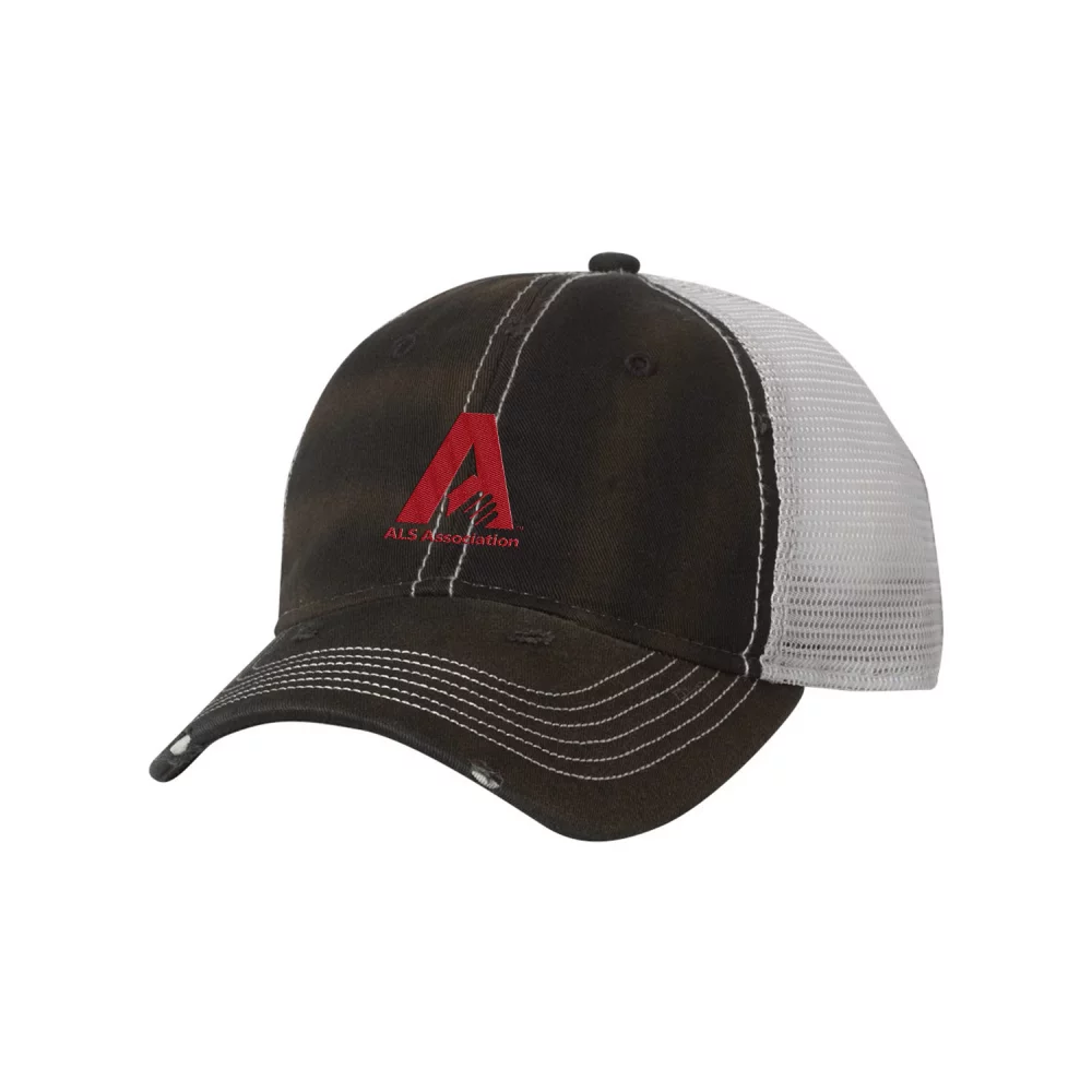 Casquette en maille lavée à l'aspect usé pour sportif