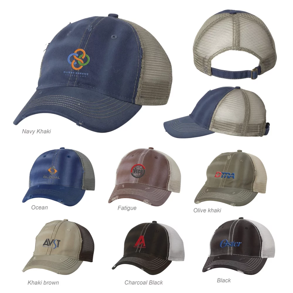 Casquette en maille lavée à l'aspect usé pour sportif
