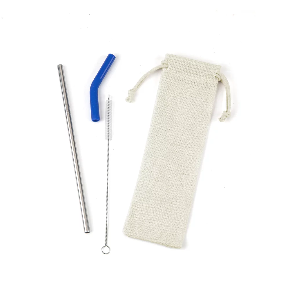 Reusable Stainless Steel Straw Set